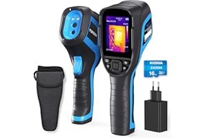 TOPDON Kamera termowizyjna TC005, 256 x 192 Rozdzielczość IR Przenośna kamera z 2 MP Wizualna Kamera, Obsługiwane nagrywanie wideo, zakres temperatur -15℃~550℃