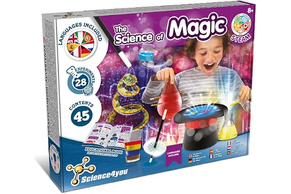 Science4you Science de la Magie - Boite de Magie pour Enfant - Apprenez la magie avec la Coffret de Magie pour Enfant - Jeux pour Enfant 8+ ans avec Kit de magie - Cadeau pour Garçon et Fille 8+ ans