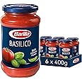 Barilla Red Sauce Basilico, tomato and basil pasta sauce, sun-ripened tomatoes, 100% Italian tomatoes, Pack of 6 x 400g