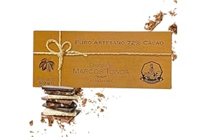 Chocolates Marcos Tonda – Chocolate Negro 72% | Chocolate Puro Artesano 500g | Chocolates Originales Para Regalar | Desde 1793