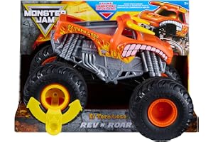 Monster Jam leksak fordon lastbil Rev n Roar El Toro Loco | Autentisk leksaksbil replika, friktionsdrivna monster truck-ljud