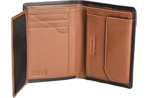 Lavalen Portefeuille Homme Cuir Veritable - Portefeuilles et Porte-Cartes - Porte Carte avec RFID - Porte Monnaie Homme Cuir Grande Capacite - Portecarte Bancaire Verticale - Idee Cadeau Original.