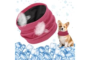 DIELOVEHUA Bandana de Refroidissement pour Chien, Bandana Chien Refroidissement, Collier de Refroidissement pour Chien, Bandana Rafraichissant pour Chien, pour Rafraîchir Chiens en Été,45 x 13 CM