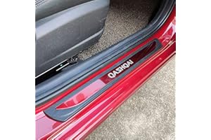 ENFILY 4 piastre di protezione per battitacco esterno della portiera dell'auto, accessori per Nissan Qashqai J10 J11 2016-2022, copertura per striscia di pedale, adesivi decorativi per lo styling