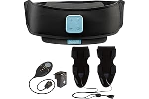 Slendertone Pack Cinturón Abs7 y brazaletes tonificantes para Mujer Abdominal Electroestimulacion, Women's, Negro, 69-119cm, 27-47cm