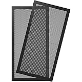 MoKo 120 x 240 mm PVC PC Kühler Lüfter Staub Filter, 2 Stück Magnetrahmen PC-Lüfter Staubschutzgitter PC-Kühlerfilter PVC Sta