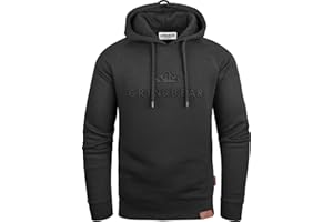 Grin&Bear Herren Hoodie Slim fit Kapuzenpullover Kapuzenjacke mit gestempeltem Design Logo GEC540