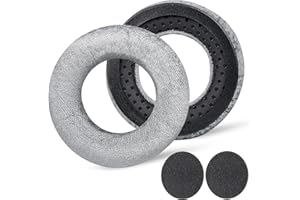 AESBELTA DT 770 Pro Ohrpolster,Velours DT 990 Pro Ohrpolster,Silbergrau DT770 Earpads Polster Kompatibel mit DT 770/DT 990 /MMX 300/DT 880 Kopfhörer