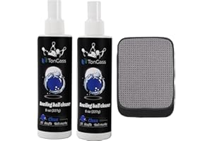 TonGass (2+1 Pack Bowling Ball Cleaner Spray Kit with Bowling Towel Portable Bowling Cleaner Set Bowling Accessories Oil Scuff Mark Cleaner Restores Tack and Prolongs Lifespan of Ball