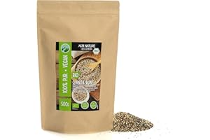 Trio de quinoa Bio (500g), Quinoa bio coloré, quinoa tricolore issu de l'agriculture biologique certifiée, sans gluten, sans lactose, testé en laboratoire, vegan, 100% naturel sans additif