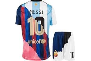 HUSSATEX Miami Argentinien Barcelona Trio Special Vintage Edition #10 Kinder Fußball Trikot & Shorts Geschenkset Jugendgrößen