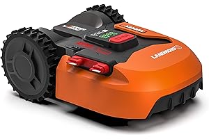 WORX - Landroid - 300 m² - Robot Tondeuse Connecté - WR130E (Installation Facile, Configurable, Autonome, Contrôle à Distance Via APP, Tonte Intelligente,Tond sous la Pluie)