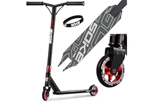 Soke GO! Trottinette Freestyle ABEC-9 Carbon - Trottinette Freestyle Adulte pour Skatepark - Trottinette Freestyle Garçons & Filles pour Faire des Tours & Fouets - pour Adolescents 11-15
