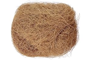 LALUKY 100g Bird Nesting Material, Natural Coconut Fiber for Nest Building And Hideouts, Small Animal Bedding Nesting Protect, Potted Plants Decoration(Brown)