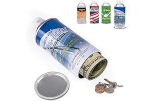 MYMEALIVOS Diversion Safe Fack Can with Secret Compartment- Large Capacity Hidden Storage for Cash, Jewelry and Valuables (Blue)