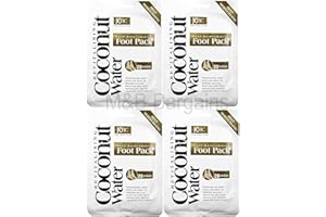 GEE-RGEOUS 4 x Treatment Deep Moisturising Revitalising Coconut Water Foot Pack