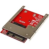 StarTech.com mSATA SSD to 2.5in SATA Adapter Converter - mSATA to SATA Adapter for 2.5in bay with Open Frame Bracket and 7mm