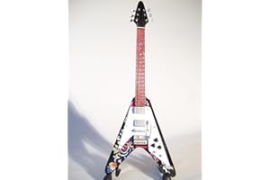 MUSIC LEGENDS COLLECTION Mini Chitarra Da Collezione Replica in Legno - J.Hendrix - Psychedelic F. V