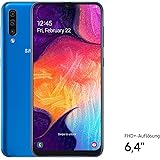 Samsung Galaxy A50 Smartphone (16.3cm (6.4 Zoll) 128GB interner Speicher, 4GB RAM, Blau) - Deutsche Version