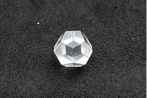 Jet International Women's Beautiful Crystal Quartz Dodecahedron Gemstone Sphatik Original Crystal Natural Authentic Good Luck Genuine Divine Holy Pious Metaphysical Brazil Esoteric Monks Tibet Nepal