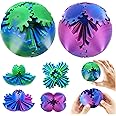 Audasi Gear Ball Fidget 3D Printed Gear Sphere 2Pack Steampunk Whirling Wonder Fidget Toys Sensory Ball Cube Fidget Toy Funny Stress & Anxiety Relaxing Fidget Toy For Adults & Kids (Blue&Purple)