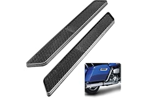 Benlari Black Saddlebag Reflector Inserts 2014-2024 Compatible for Harley Davidson Touring Electra Street Road Glide Road King FLHR FLHTC FLHX