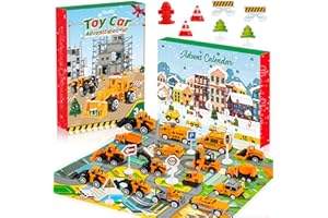 GOFFII Calendrier De L'avent 2025 Voiture - Jouet Enfant 3 4 5 6 Ans Voiture Enfant 2-6 Ans Garçon Cadeau Garcon 2-6 Ans Petite Voitur Garçons 3-6 Ans Cadeau Anniversaire 3-6 Ans Garcon