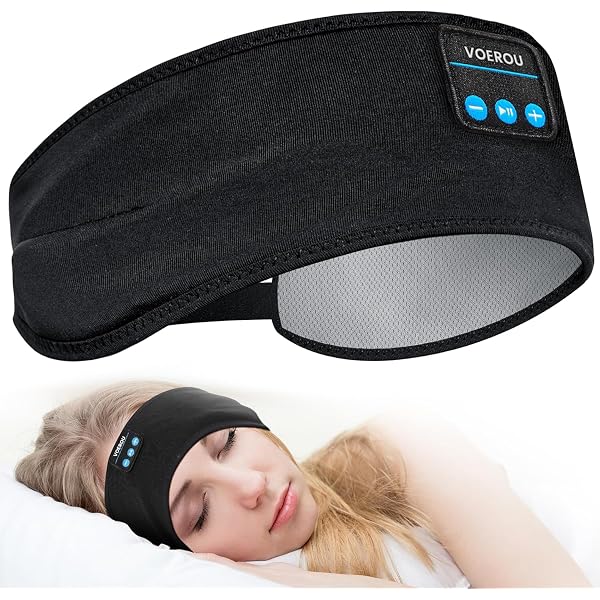 Flintronic Casque de Sommeil, Bandeau Bluetooth, Anti Bruit Sommeil Bandeau Bluetooth, pour Sport, Voyage, Dormeurs Latéraux(Noir) | Votre wishlist sur