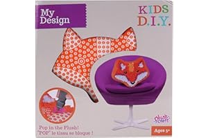 ORB Cojín para Decorar Zorro-14235-Plush Craft DIY-Juguete para niños-Mi diseño-Creatividad-Decoración-Actividad artística-25,5 cm x 25,5 cm-A Partir de 5 años, Color Naranja, Talla única (14235)