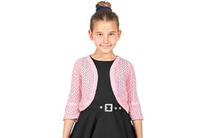 BlackButterfly Bambini Manica Lunga Bolero Cardigan a Maglie Larghe Ragazze