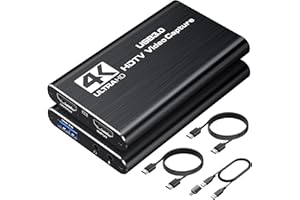 AVEDIO LINKS Video Capture Card, 4K HDMI Capture Card for Streaming, Full HD 1080P 60FPS USB 3.0/Type-C Game Audio Video Capture Card with 4K HDMI Loop-Out Works for PS5/PS4/Switch/Xbox/PC/Camera/OBS