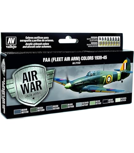 Vallejo Set De Peintures RAF & FAA Coastal Command 1939-1945