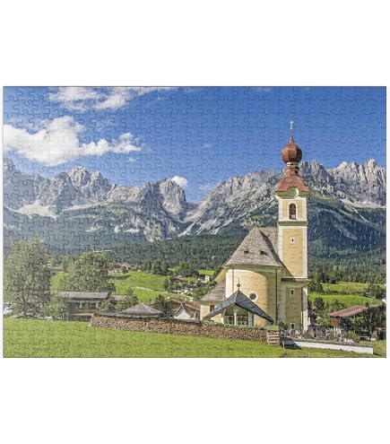 Puzzle 1000 Teile XXL – Panoramablick Stubaital, Tirol – 90x67 Cm – Premium-Pappe – Für Erwachsene & Jugendliche