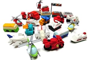 10 Assorted Iwako Eraser - Vehicle Collection (Erasers will be randomly selected from the image shown)