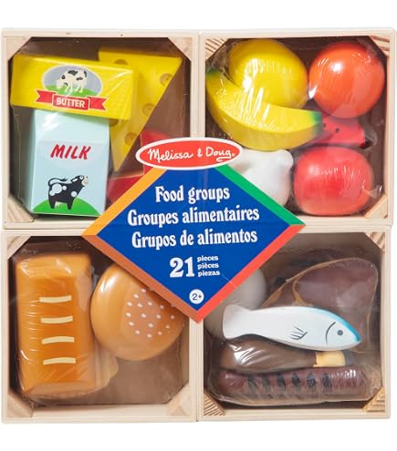 Miniland Assortiment Fast Food - 19 Pièces En Sachet - Jeu éducatif Pour Enfants De 3 à 9 Ans