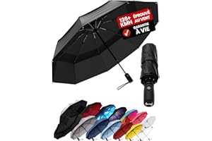 Repel Umbrella Parapluie Pliant Résistant au Vent - Ouverture Automatique Facile - Parapluie Compact et Durable, Armature en Fibre de Verre Solide, Dôme Imperméable – Tient dans un Sac à dos ou à Main