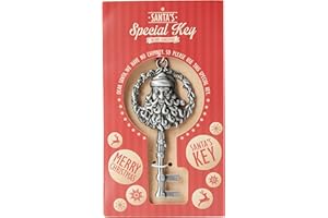 Widdle Wonderland Llave mágica de Papá Noel, para Nochebuena, Plateado