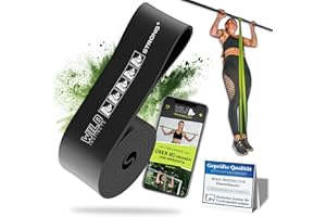 ‎WILD INSTINCTS Wild Instincts Premium Widerstandsbänder Krafttraining/Pull Up Band für Klimmzüge, Fitnessbänder Set/Resistance Bands Set/Gummiband Sport für Crossfit & Stretching +Tasche +Trainings App