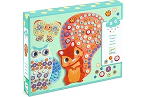 Djeco DJ08897 Young Children-Collages, Multicoloured, 3Y+,27.5x21.5x2cm