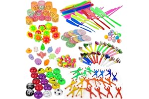 150PCS Assortiment de Jouets pour Enfants Party Favours Fournitures Fille Garçon d'anniversaire Cadeau Partie Sac Remplissage Pinata Carnival School Award