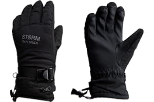 ‎STORM EXPLORER Storm Explorer - wasserdichte Winter Handschuhe für Kinder - Skihandschuhe für Jungen & Mädchen - Gefütterte Winterhandschuhe - schwarz - Modell „Eskimo“