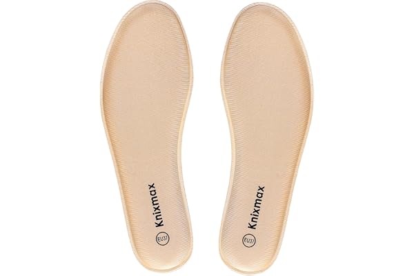 Knixmax Semelles Chaussures Confort Femme et Homme, Semelles Mémoire de Forme - Superbes Absorption des Chocs et un Amorti pour Soulager les Pieds, Respirant Anti Odeur EU 36-47