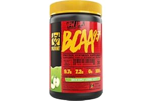 MUTANT BCAA 9.7 | Supplement BCAA Powder with Micronized Amino Acid and Electrolyte Support Stack | 348g (.77 lb) | Green Apple