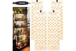 EWITTTI Pflanzenlampe LED Vollspektrum,Pflanzenlicht für den Samenstart, 316 LEDs Pflanzenleuchte Wachsen licht für Zimmerpflanzen Grow Light mit 3/9/12H Zeitschaltuhr, 10 Arten von Helligkeit(4pcs)