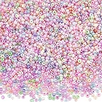 24 Mini Perline Di Vetro 2mm - Per Bracciali, Orecchini, Collane Fai Da Te - Foto 7