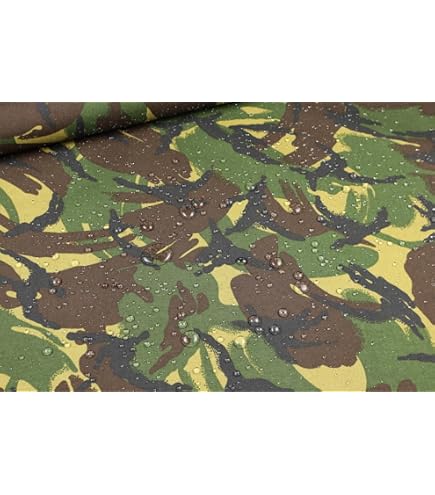 Cotone Spalmato Mimetico Verde | Panini