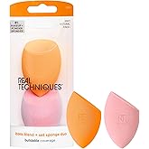 Real Techniques Beauty Makyaj Blender Miracle Complexion ve Makyaj G&uuml;c&uuml; S&uuml;nger Seti, CC Krem Vakfı i&ccedil;in, Turuncu ve Pembe, Ma