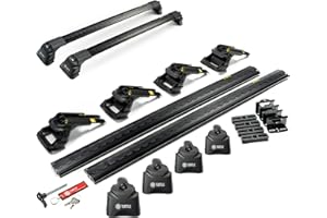 ‎CHROMEMASTER Turtle AIR3 | Dachgepäckträger Dachträger | Kompatibel mit Opel Vivaro 2014-2019; Dient der Montage von Dachboxen, oder Dachfahrradträger, Leiter | Robuste Konstruktion aus Aluminium