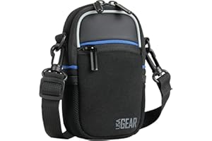 USA Gear Compact Digital Camera Case Bag with Rain Cover & Shoulder Sling Strap For Sony, Nikon Coolpix, PowerLead, Panasonic Lumix... And Other