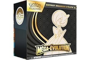 Pokémon : Coffret Dresseur d’élite Méga-Évolution – Gardevoir du JCC (1 Carte Promo entièrement illustrée, 9 boosters et des Accessoires de Jeu Premium)